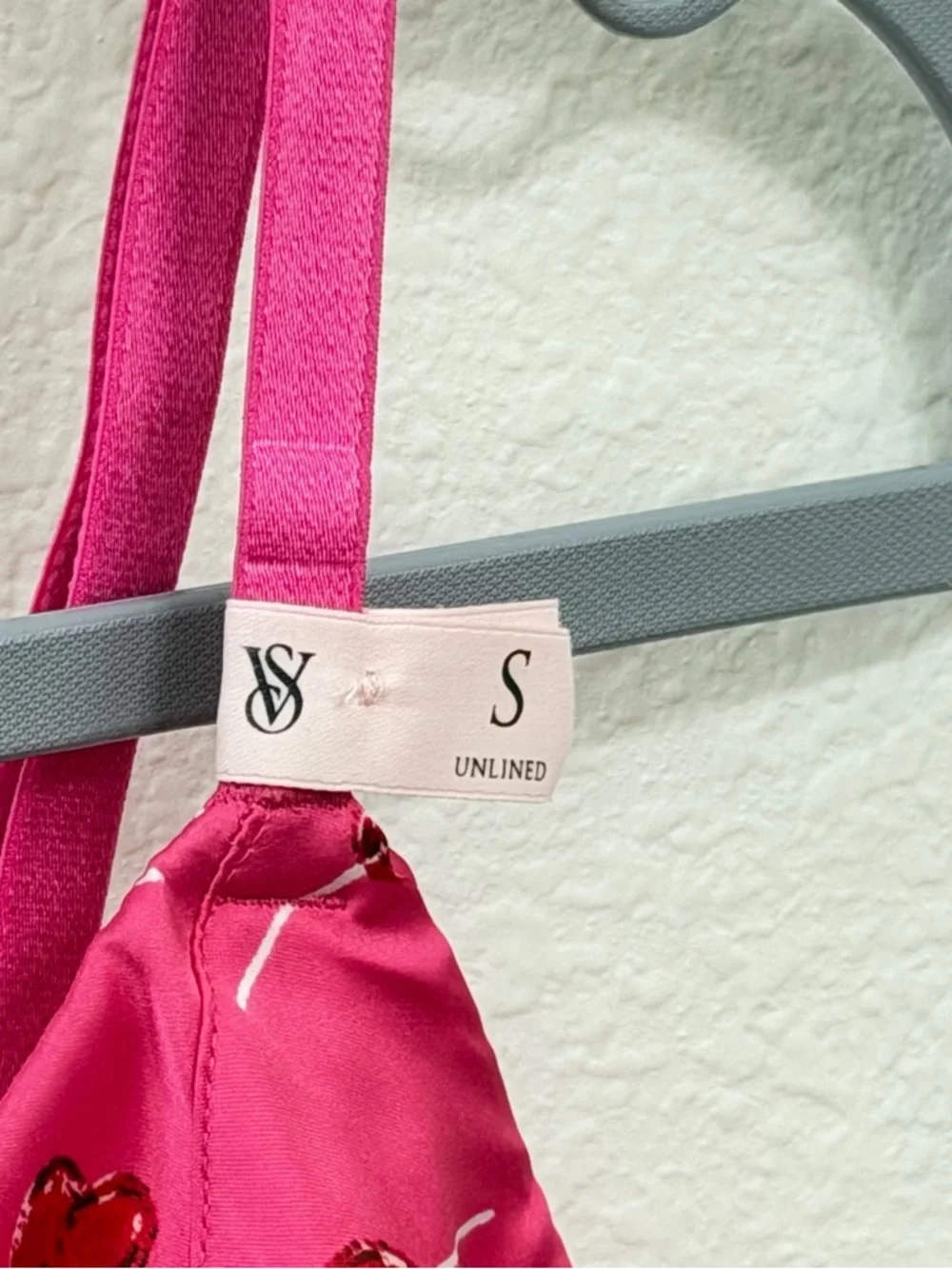 Victoria's Secret Hot Pink Cherry-Print Triangle Bralette - Picture 8 of 16